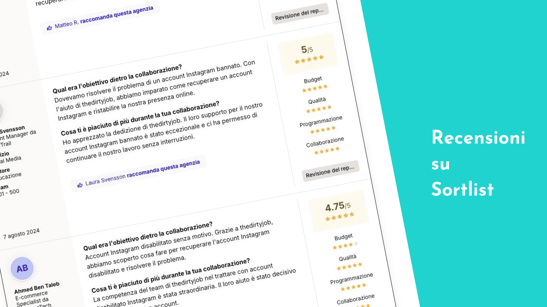 testimonianze positive