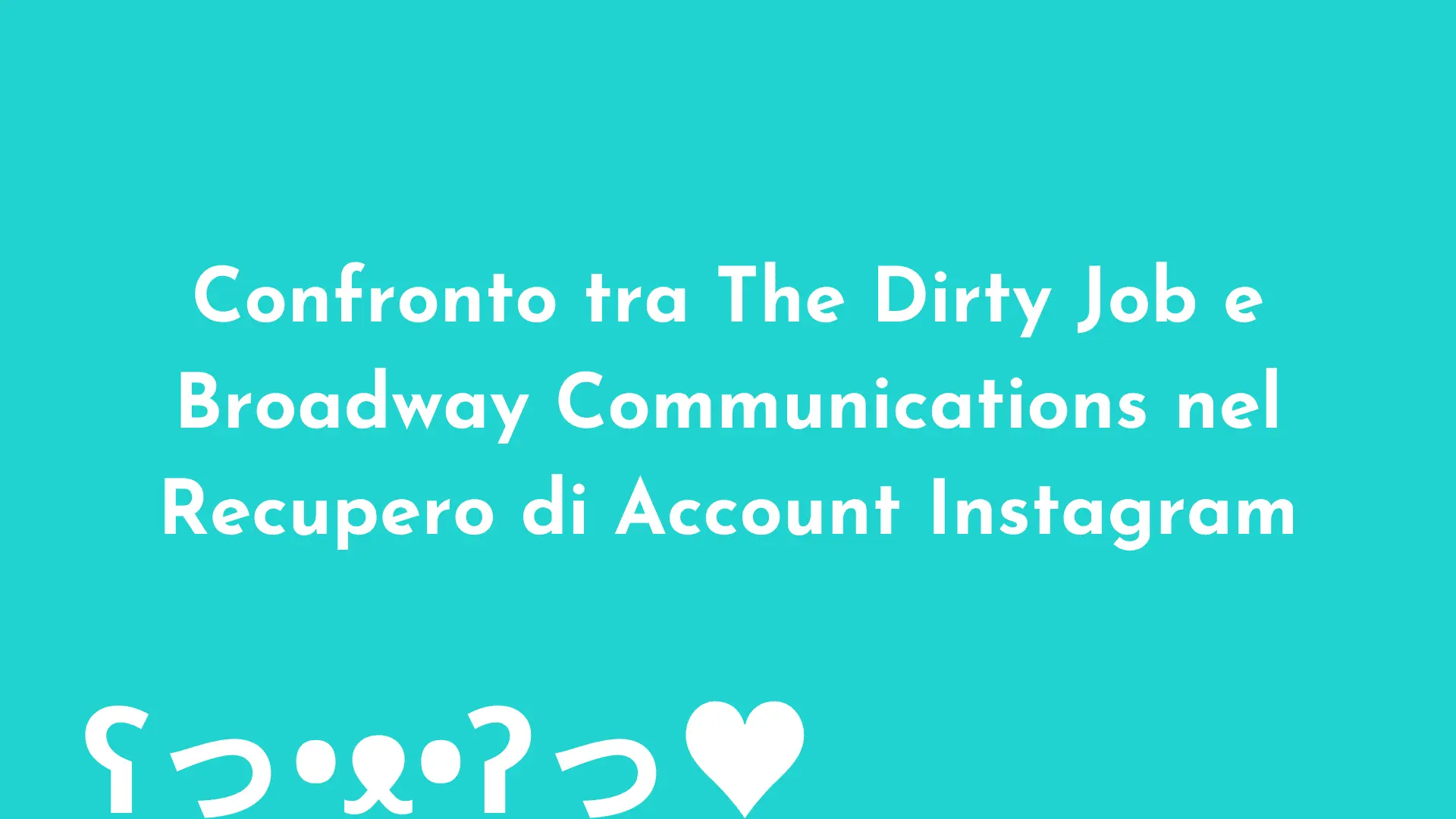 Recupero profilo instagram rubato