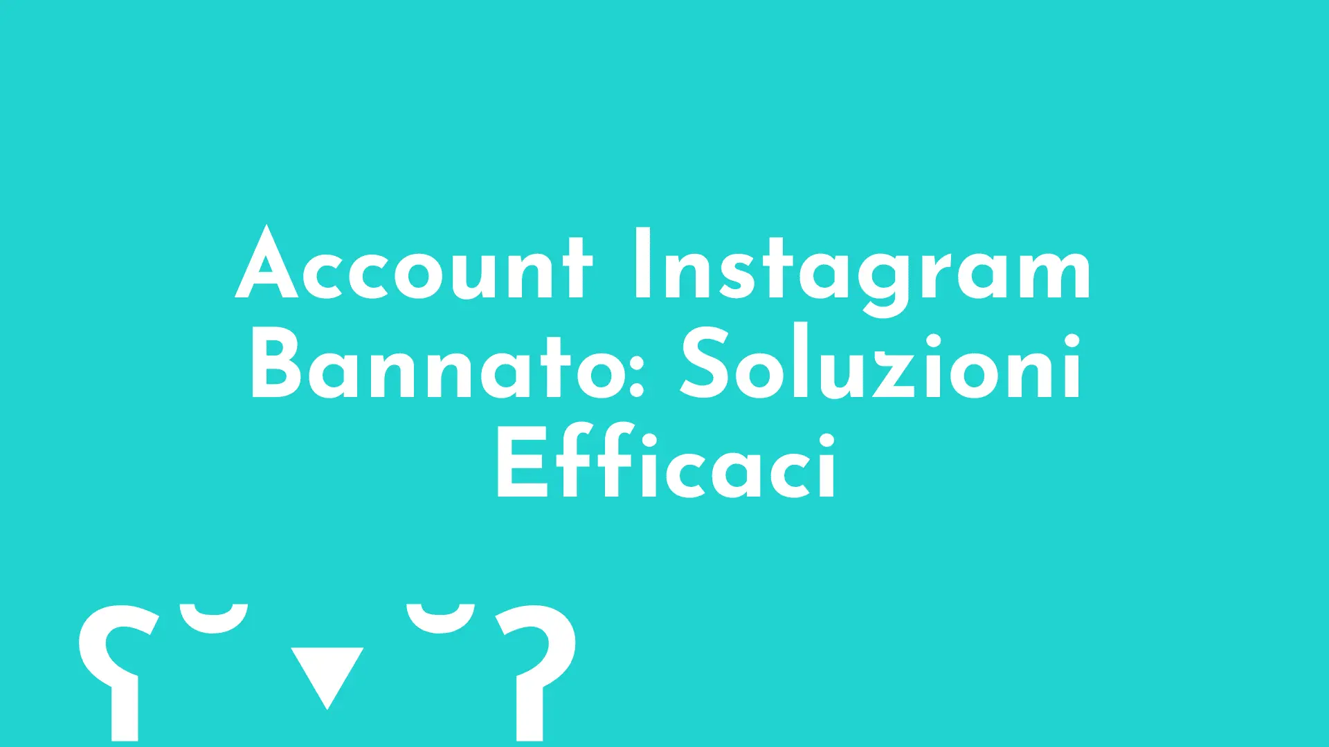 Recupero account Instagram bannato